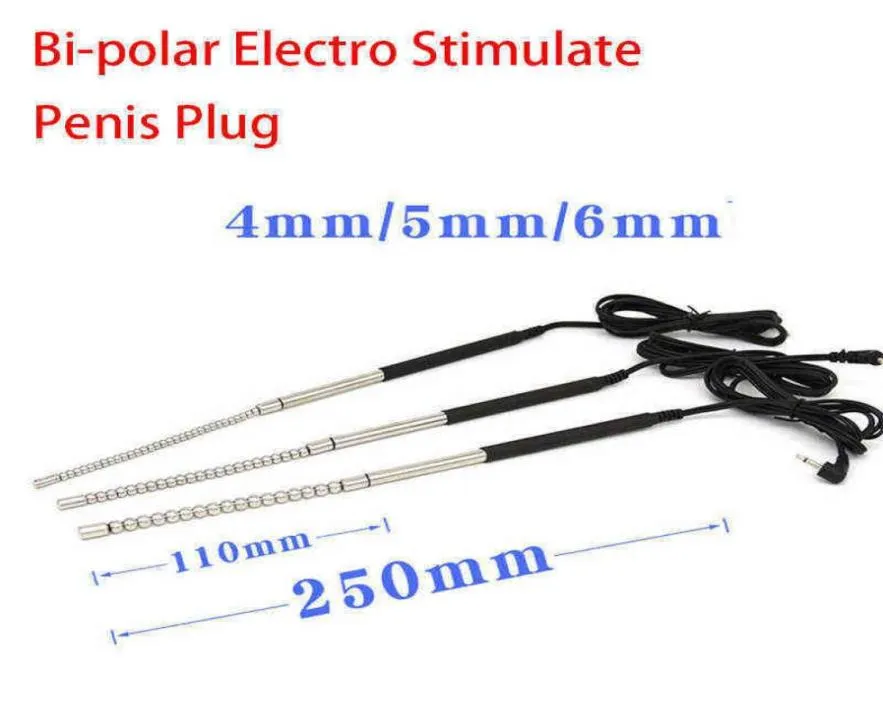 NXY Catheters Bipolar Electro Stimulate Penis Plug Male Masturbator Catheter Sounding Urethral Dilator Conductive Silicone Sex To4251136