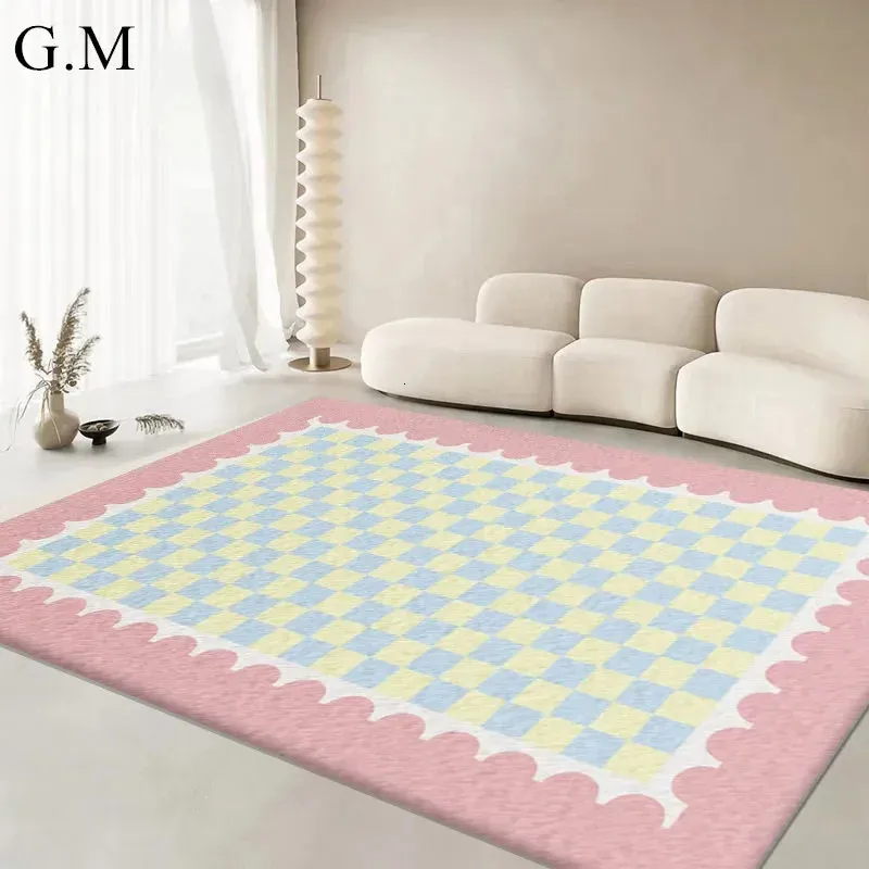 Tapis de bain Ins Style tapis de salon moelleux en peluche enfants tapis doux sol Shaggy grands tapis pour chambre tapis d'entrée antidérapant décor à la maison 231213