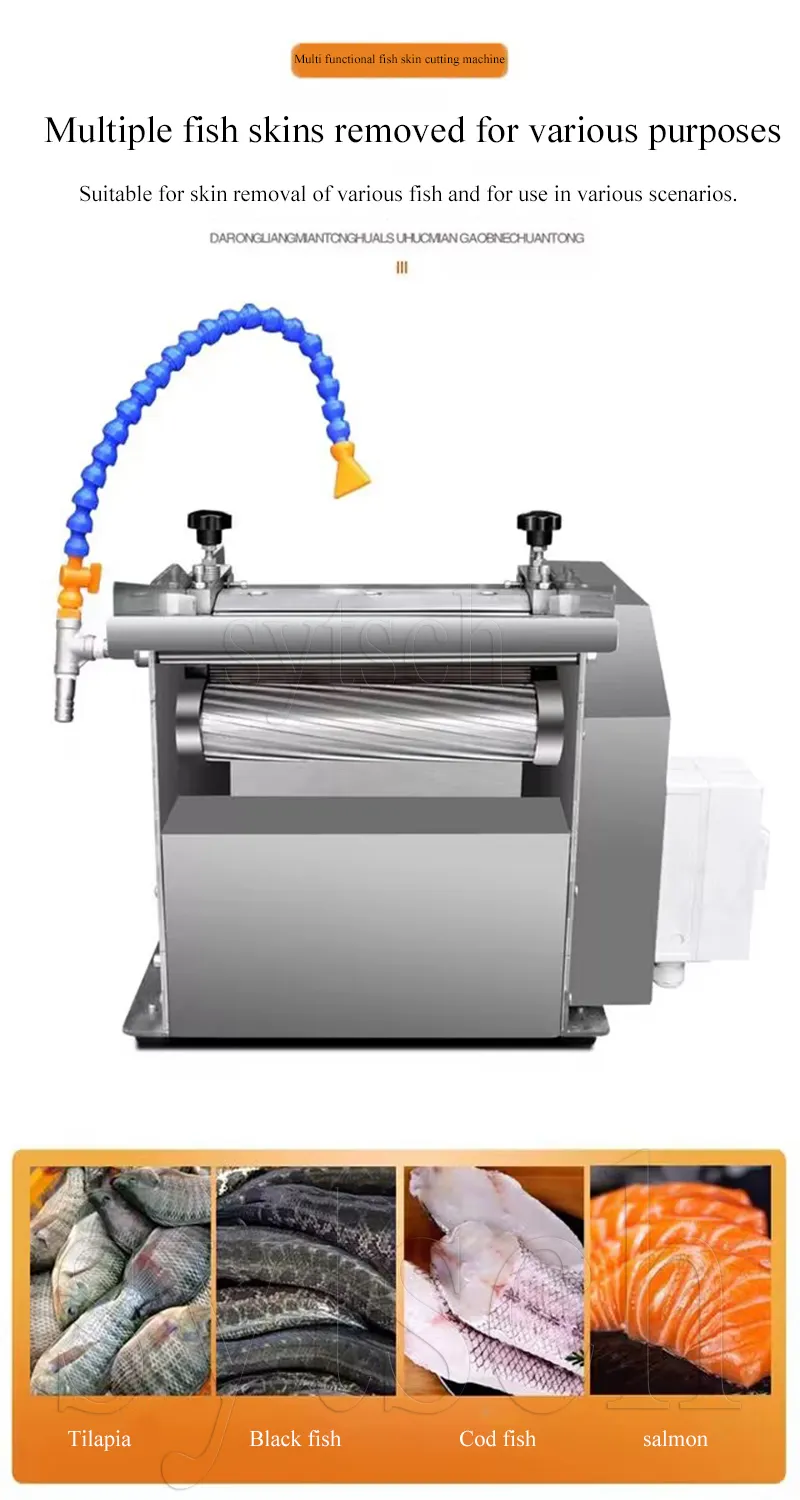 Automatic Electric Fish Skinning Machine for Squid Tilapia Grass Carp ...