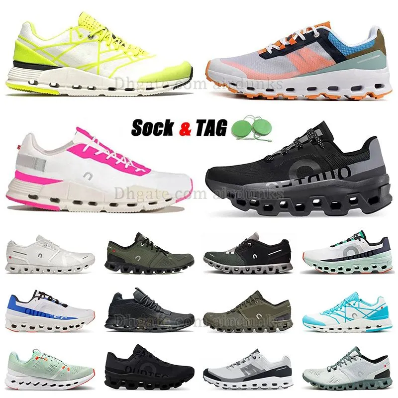 Scarpe da corsa originali Clouds Cloudnova Bianco Rosa 5 x 3 x3 Monster Neon Monster Lumos Nero Cloud Vista Uomo Donna Sneaker Surfer Swift Runner Scarpe da ginnastica da tennis Dhgates