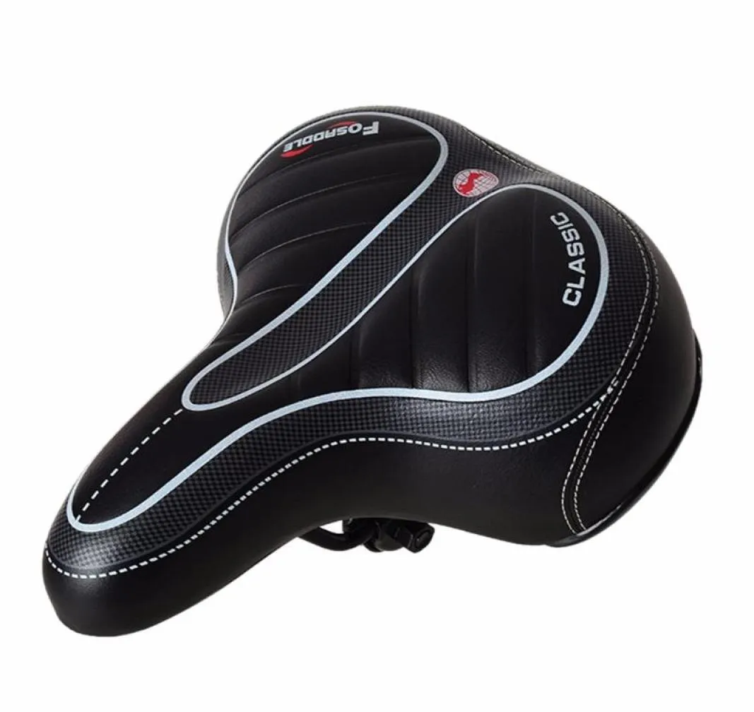 H40 confortable large large grand large selle clochards vélo gel de vélo croiser extra sportif tampon doux pour pad