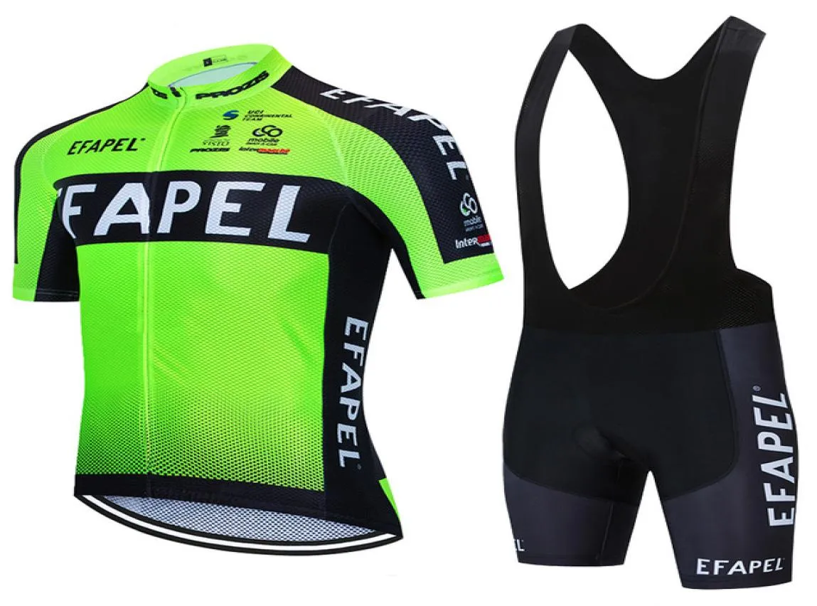 2022 Fluo Green EFAPEL CYCLING TEAM Jersey Pantalons de vélo Vêtements Ropa Ciclismo Hommes Été VTT PRO Vélo Maillot Shorts Suit8100003