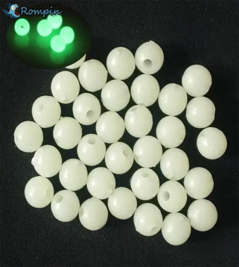 Rompin lot Luminous Beads Fishing Space Beans Round Float Balls