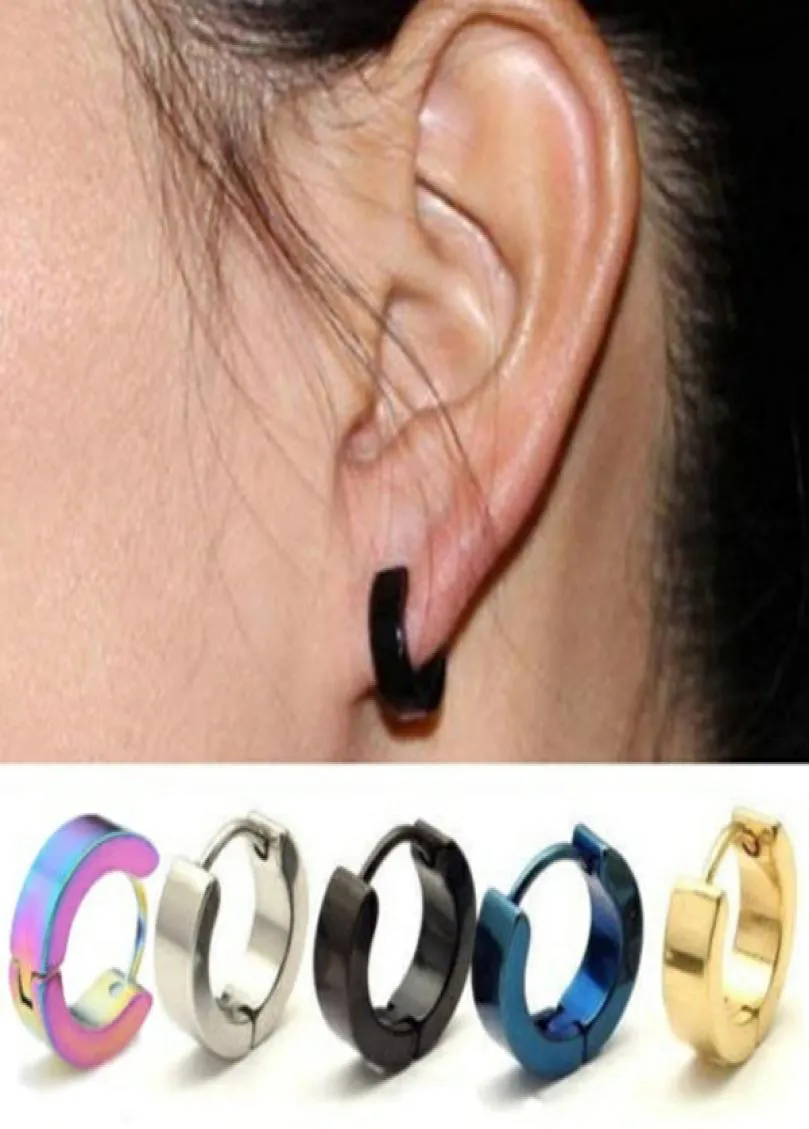 Stylish Titanium Edelstahl Ohrringe glänzende Männer und Frauen durchdringende Schmucktemperament Frauen Neuankömmlinge 24pair1387283