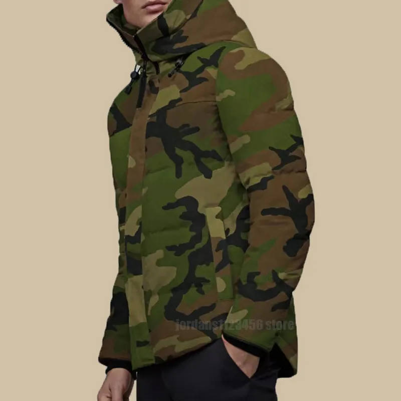 Designer Canadian Mens Parkas Jackets Winter Hoodied Outdoor Canada Down Jacka Par Black Camouflage Coat 121303