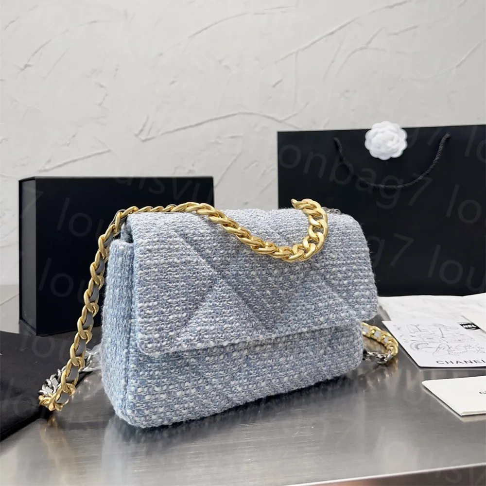 2023 bolsas de luxo ombro mulheres saco de lã a sacola de tecido saco de alta qualidade bolsa feminina bolsa acolchoada saco designer saco de metal pós homem bolsa bolsas