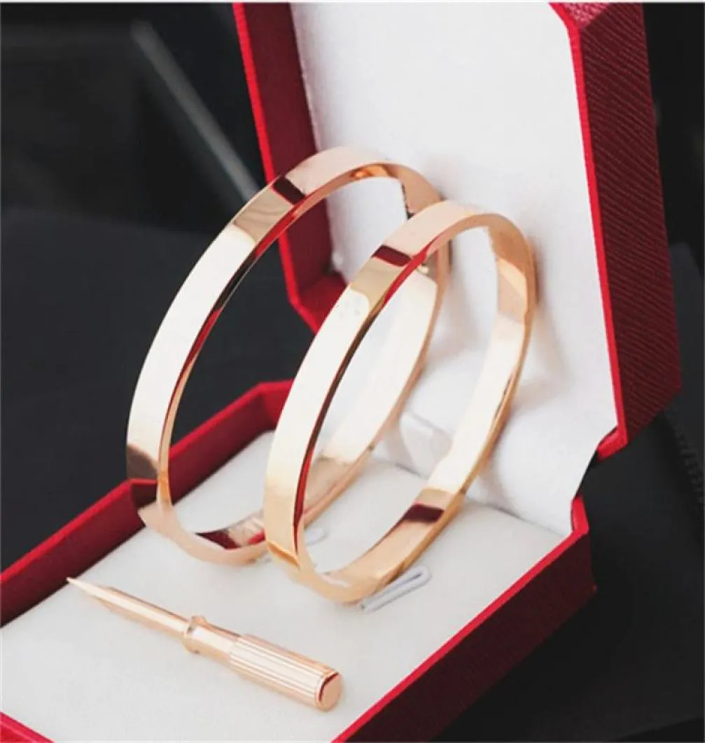 Cuff Bracelet design charm bangle rose gold white diamond stone stainless steel jewelry friendship mens womens luxury designer bra4809104