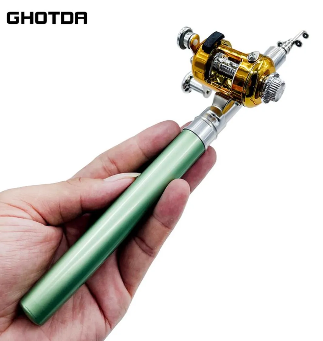 Fishing Rod Reel Combo Set Mini Telescopic Pocket Pen Pole 2203262722754  From K9hz, $17.55