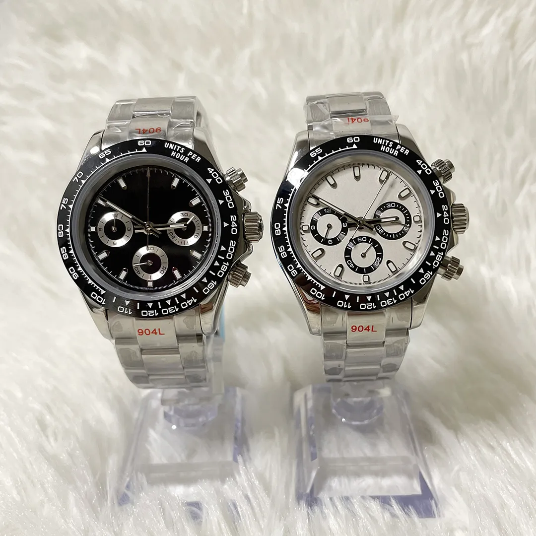 Uomini guardano gli uomini per le donne che guardano designer menwatch orologio automatico 41mm orologio da polso di lusso classico uomo orologio meccanico orologio orologio a tre occhi Montre Luxe