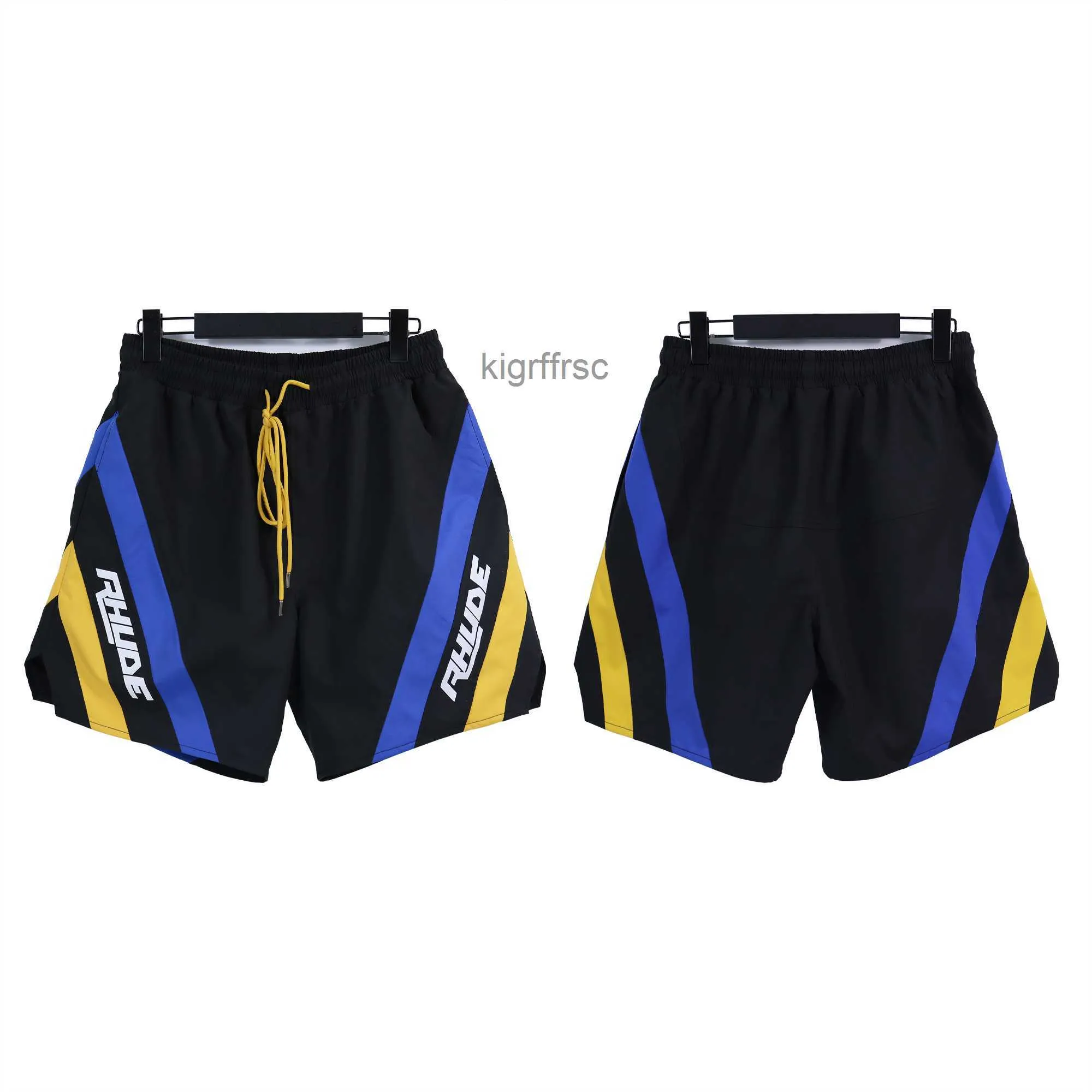 Rhude Shorts Designer Short For Men Spit Tracksuit Spodnie luźna i wygodna moda bądź popularny 2023 Nowy styl S M L XL Szybkie suszące elastc TALIST LITT WGFG