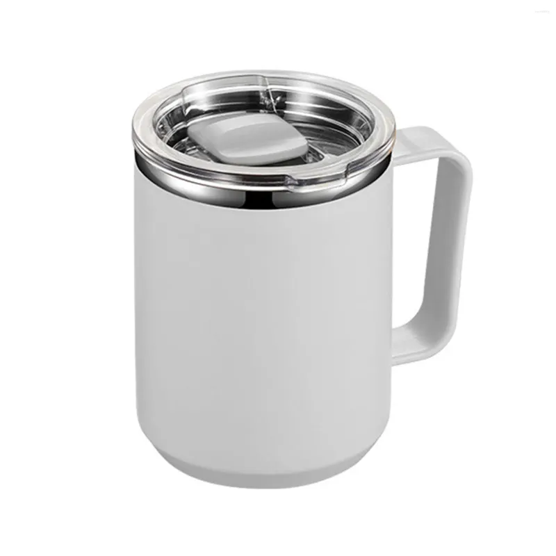 Water Bottles 450ml Vacuum Mug With Lid Handle Double-Wall Stainless Steel And Portable Insulated Cup For Traveling