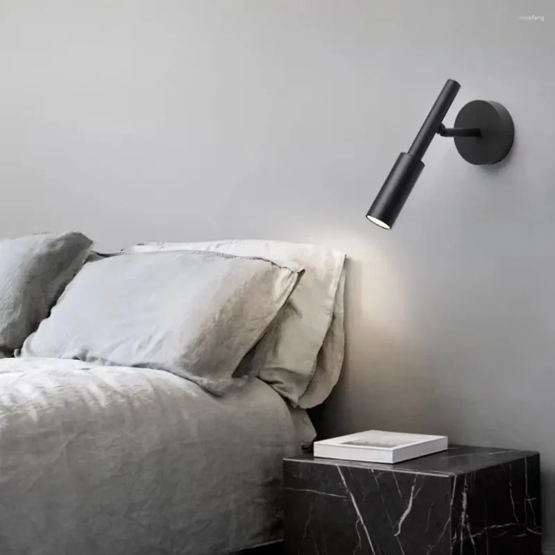 Wandlamp Minimalistische LED-leeslamp voor slaapkamer El Night Book Verstelbare Rotatie Spotlight