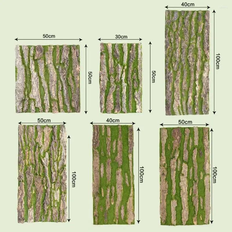 Fiori decorativi Eccellente finto corteccia d'albero Nap Texture delicata 6 stili artificiali per soggiorno