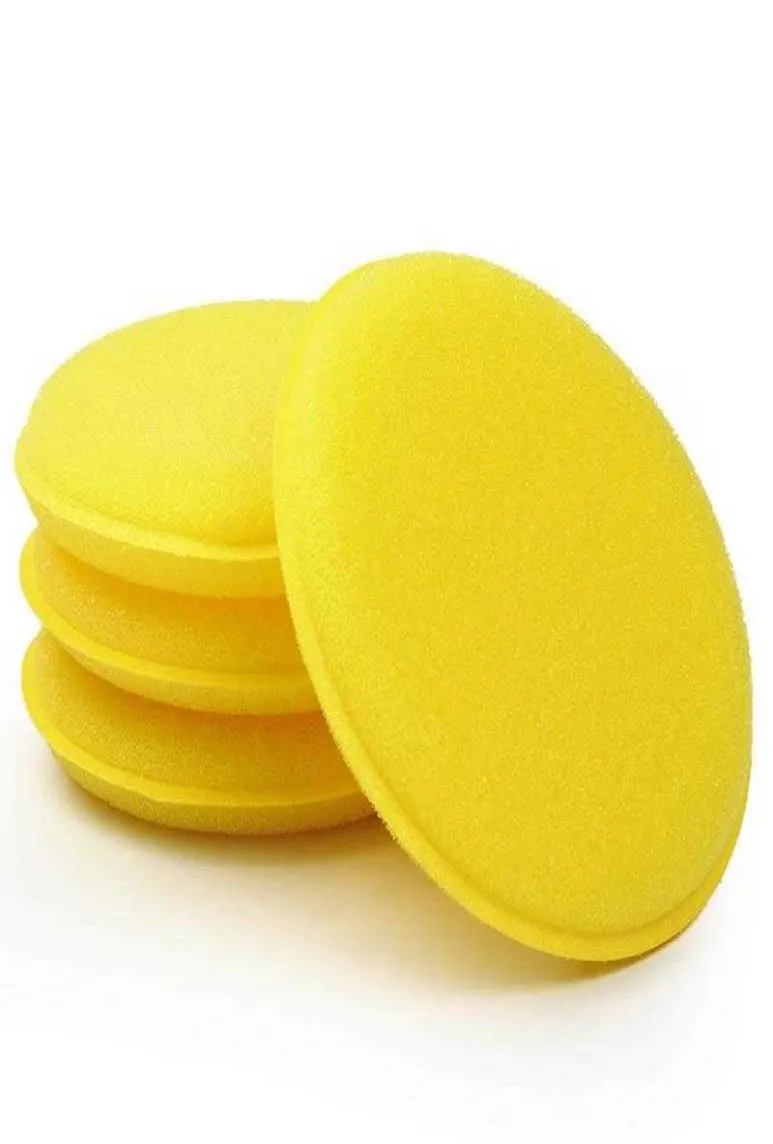 Biluppsättning 12 datorer Wash Sponge Car Cleaning Care Tools Yellow Sponges Car Wax Polering Tvättverktyg H SQCMRB1598307