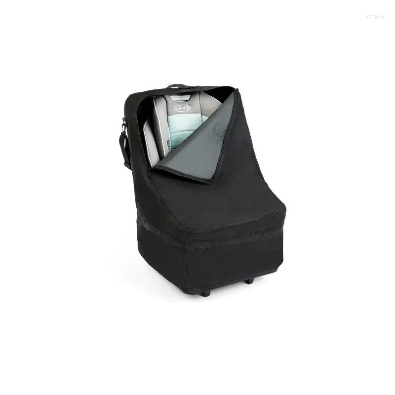 Duffel väskor Wheelie Car Seat Travel Bag and Carrier med svart
