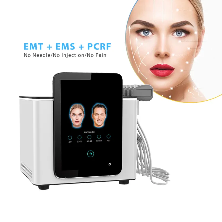 Pe-face EMS FACE WRINKLE除去防止電磁顔面筋肉は顔を持ち上げる肌を締めますPEフェイスマシン