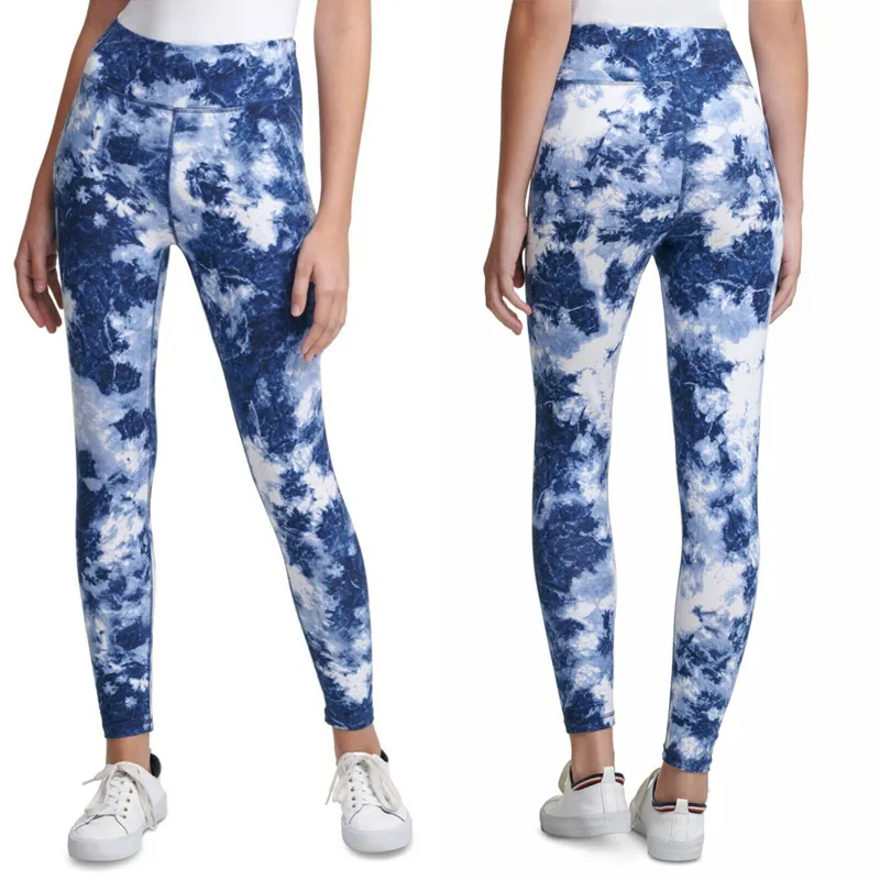 Lu Lu e Damen Batik-Leggings mit hohem Bund, weiche Trainingskleidung, lange Hosen, Laufen, Fitnessstudio, elastische Fiess Lady Outdoor-Sporthose, Yoga-Outfit