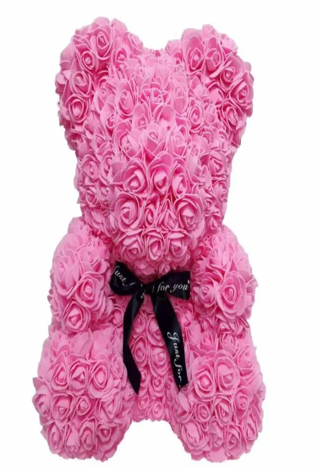Cały duży niestandardowy misie róży z pudełkiem luksusowy 3D niedźwiedzia o różach kwiat prezent świąteczny walentynki Prezent 491 R29787870