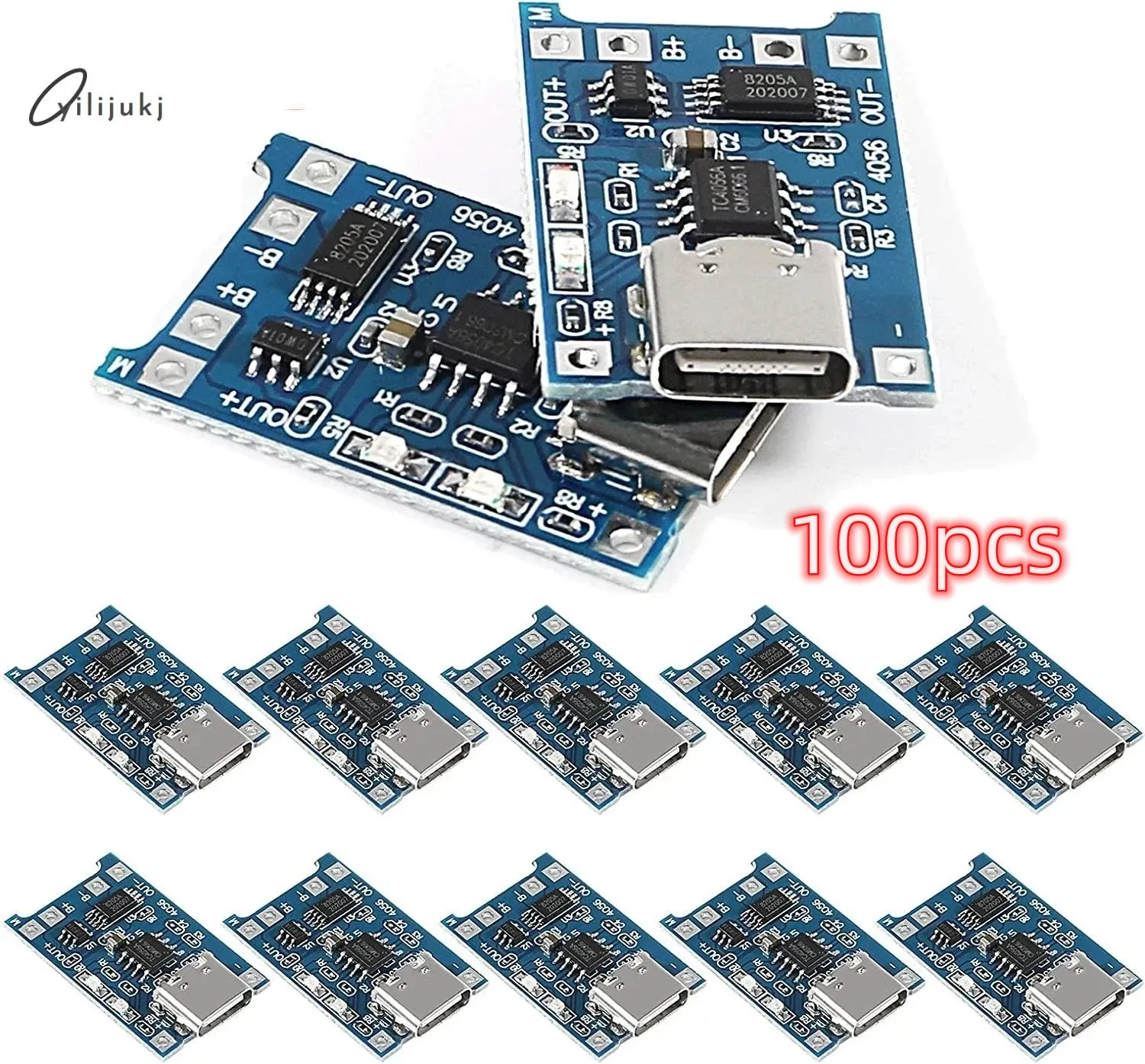 100PCS 1A 18650 Lithium-Batterie Schutz Bord Typ-c/Micro/Mini USB Lade Modul Mit Schutz moduleOne Platte Modul