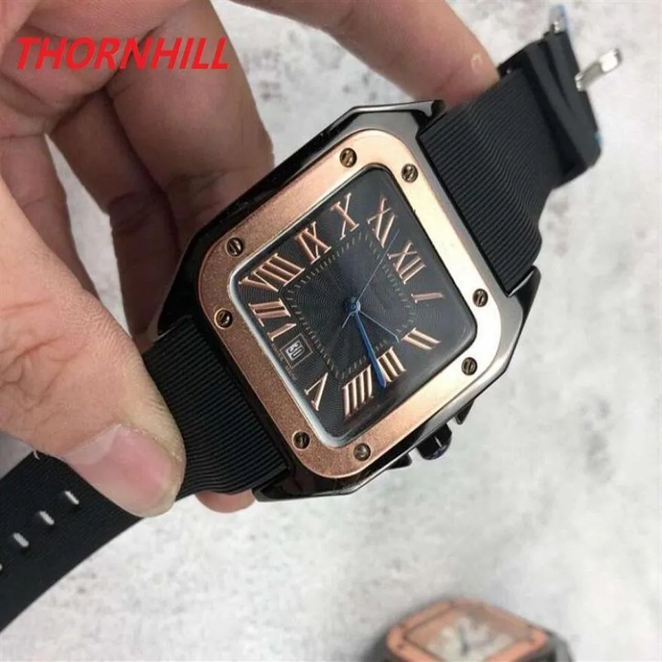 uomo donna orologi in silicone movimento al quarzo quadrante quadrato designer orologio ghiacciato orologio da polso unisex di alta qualità orologio da donna m312E