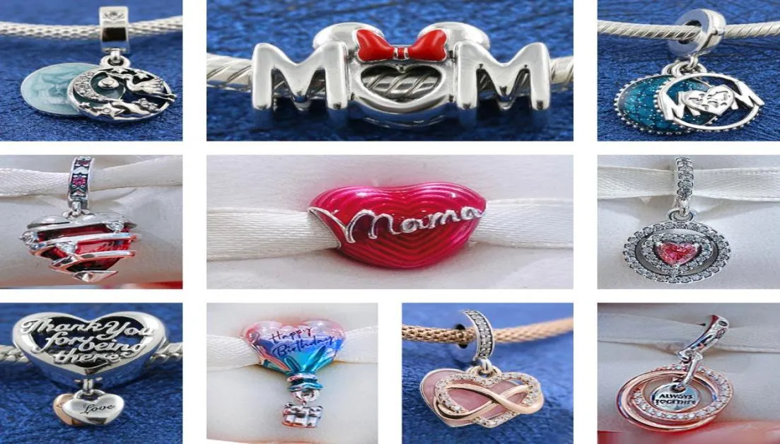 The New Popular 925 Sterling Silver Charm Bead Family Tree Mother Unlimited Love Hanging Decoration Is Suitable for Primitive Pand8661900