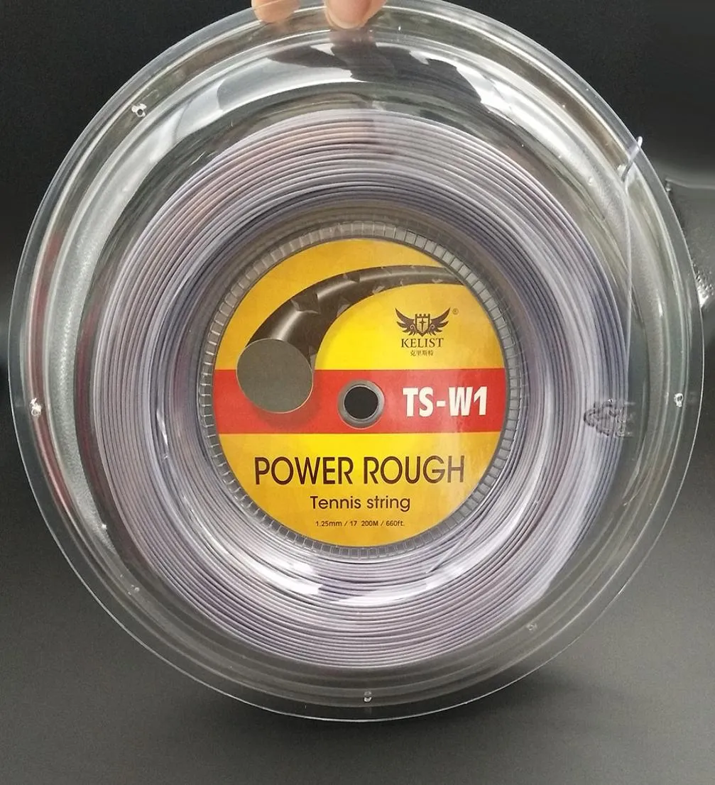 LUXILON qualité Alu power rough marque Kelist corde de Tennis 200 m polyester 660ft couleur gris 5837498