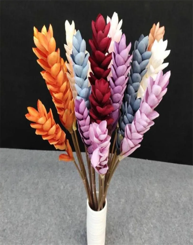 Fake Long Stem Ginger Flower 2 HeadsPiece 3622quot Length Simulation