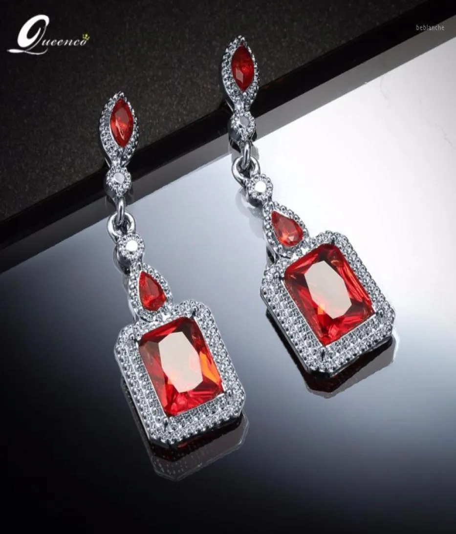 Dangle Chandelier Geometric Crystal Red Earrings For Women Ethnic Designer Bridal Jewellery Earring Orecchini Aretes Mujer Acces8812870