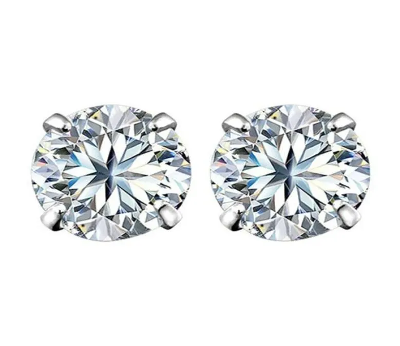 For Fashion Earring Crystal 3mm 4mm 5mm 6mm 7mm Five Zircon Stud Earrings Jewelry 1Pair Women Men Classic3094653