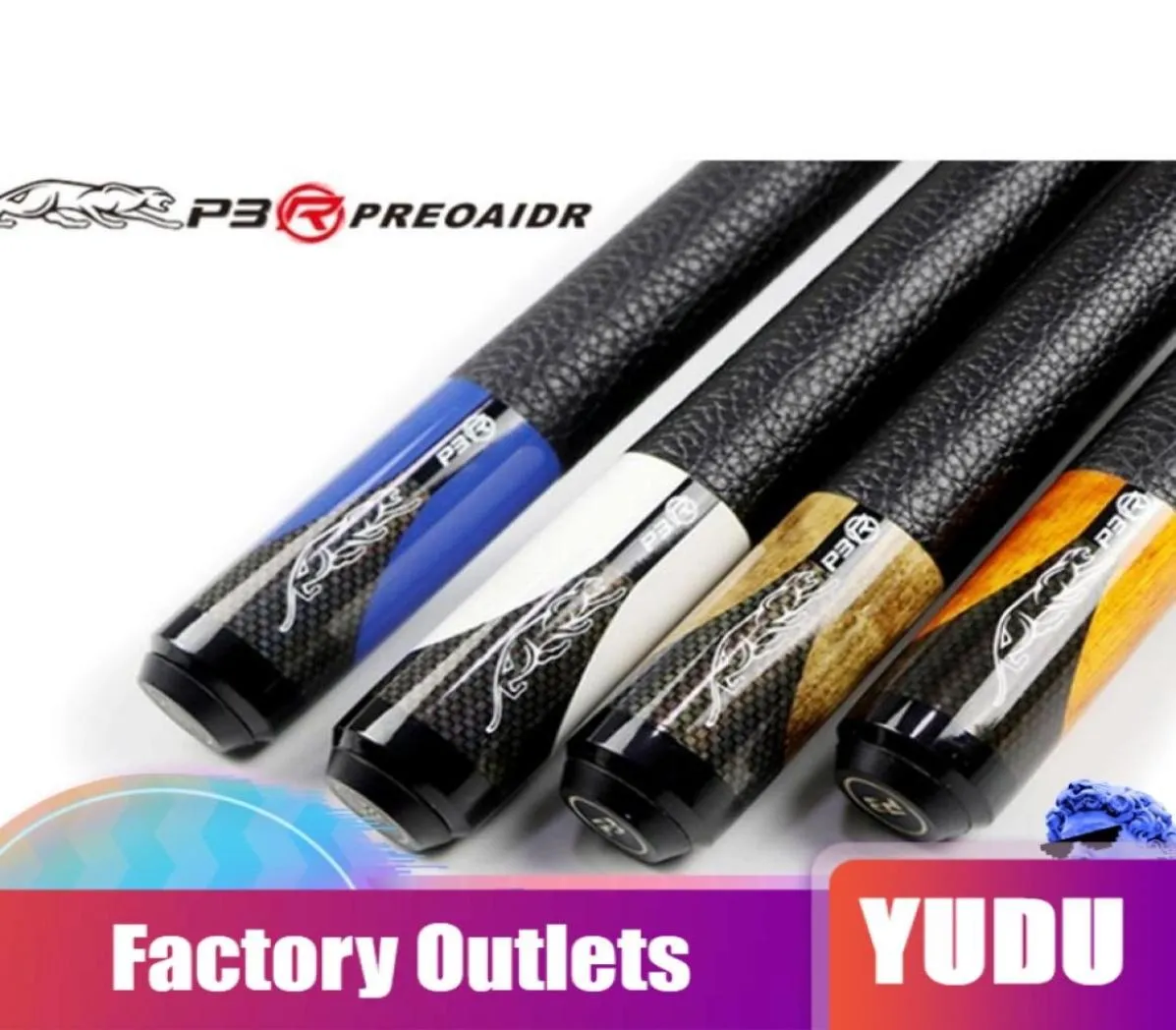 Preoaidr 3142 P3R Pool Cues Billard Pool Stick Kit 10mm115mm13mm Tipp professionelles Maple Billar Cue 2019 China1648194