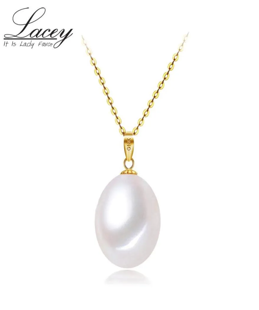 Lockets Real Freshwater Pearl Pendant For Women18k White Natural Yellow Gold Jewelry Daughter Birthday Fine Gift5866569