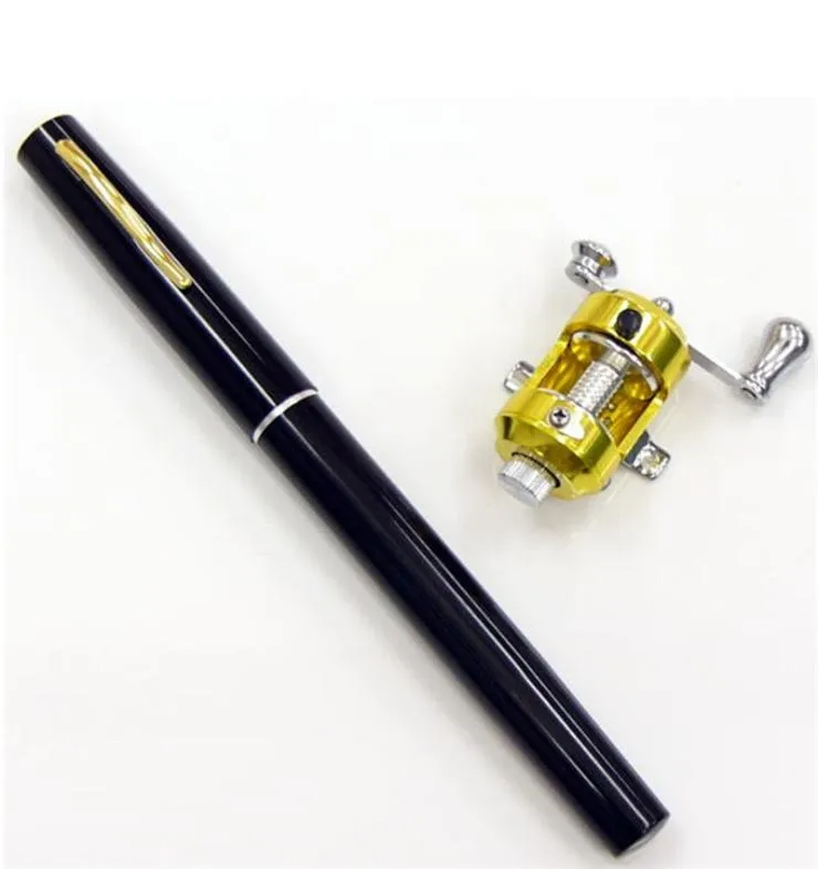 6 Color 3ft Mini Telescopic Portable Pocket Ice Fishing Rod Pen Aluminum Alloy Fishing Rod Pole Rod Reel Combo2432567