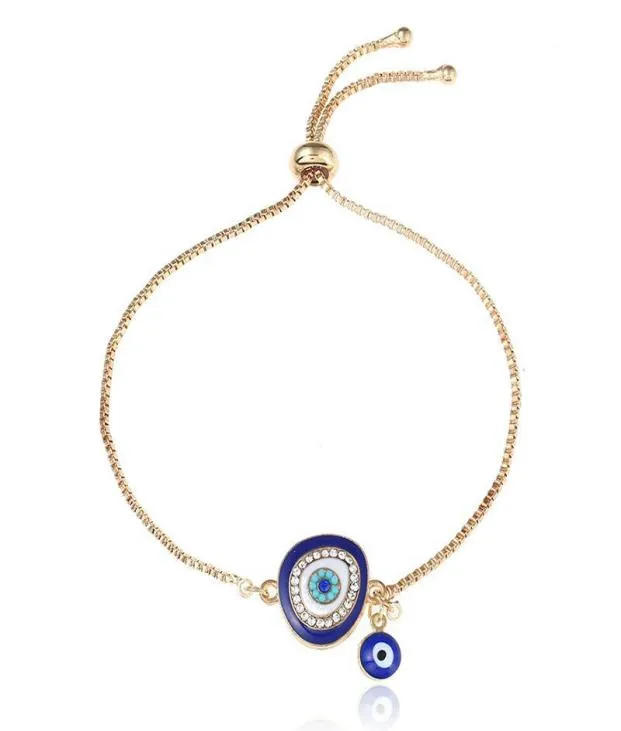 S1806 Fashion Jewelry Evil Eye Bracelet Rhinstone Blue Eye Bracelet3164907