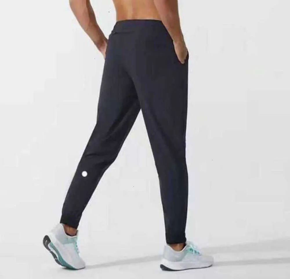 Lulus lemons leggings align Men Pants Yoga Outfit Sport Quick Dry Drawstring Gym Pockets Sweatpants Trousers Mens Casual Elastic Waist designer Lululemen 9956ESS