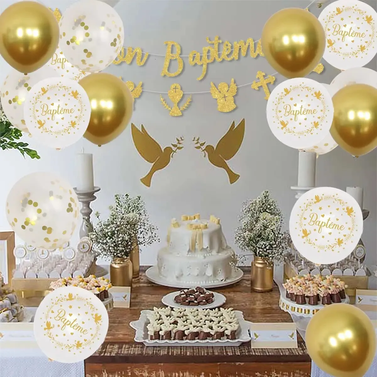 Angel Cross Baptism Decorations, Christening Party Supplies, Balloons,  Cupcake Toppers, Banner, Cross, Angel, Boy, Girl from Dhgate Other Event \u0026  Party Supplies - price 37.29, image size:1200x1200