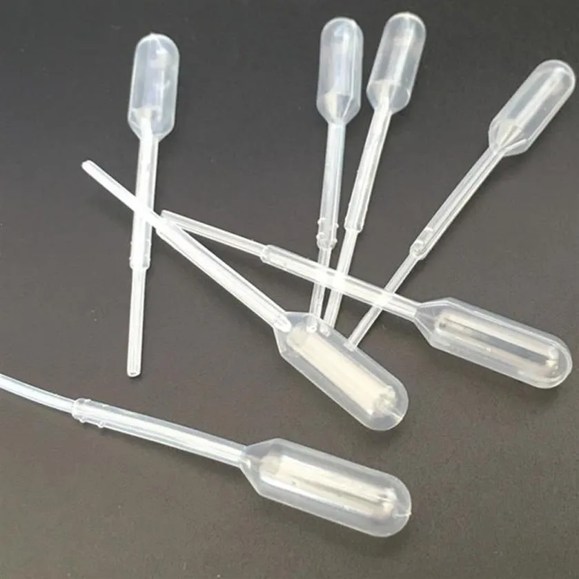 Lagringsflaskor 1800 bitar 0 2 ml plast engångsutvecklad överföring pipetter ögon dropper set pipette skola experimentella 267p