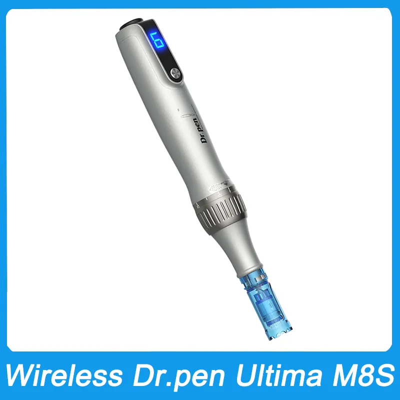 New Arrival Dr.Pen Ultima M8S Auto Microneedling System MTS Derma Pen Microneedle Micro Needle With Anti Back Flow Cartridges Skin Care Meso Therapy Beauty Device