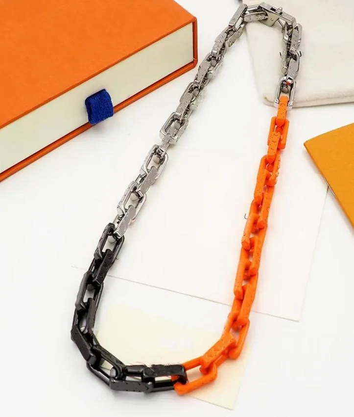 Rostfritt stålhalsband för unisex -kedja silverdesigners hänge släckta halsband armband män smycken med box5458846