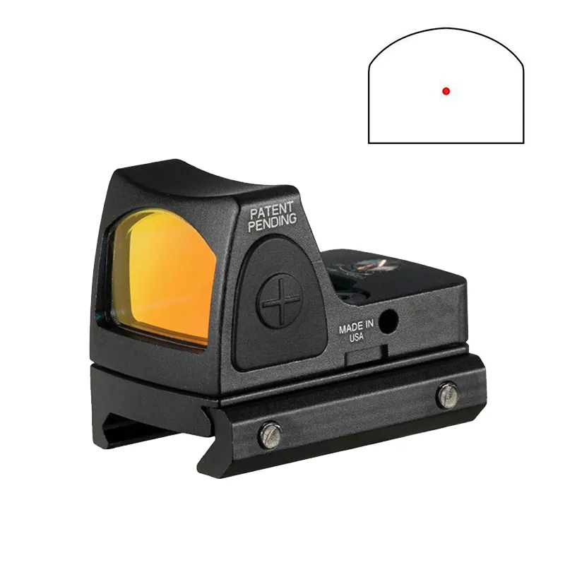 Tactical RMR Red Dot Scope Compact Colimador Reflex Sight Caça Riflescope Pistola Óptica Weaver Rail