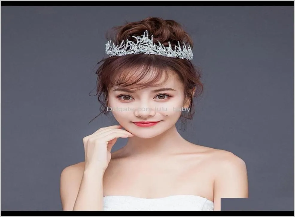 US Warehouse Bridal Headbals Tiara Crown with Rhinestone and Pearl Wedding Headpiece Jewelry Accessoires for Women5580972