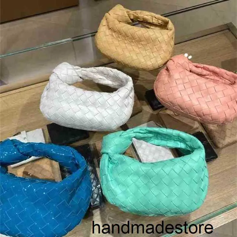 Bolsas de grife 2023 nova venetaabottegaa saco colorida fêmea jodie woven saco de braçadeira de axilada nomada em nuvem j2fv