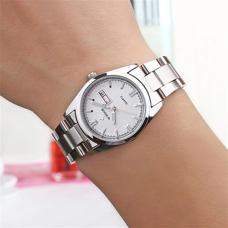 Montre Femme Wwoor Fashion Ladies Watches Waterproof Quartz Silver Clock Women Automatic Date Dress Write Watch Reloj Mujer 220428237J