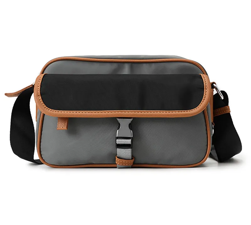 Messenger Bags Herren Oxford Zweifarbig Patchwork Licht Rechteck Hasp Sport Umhängetasche