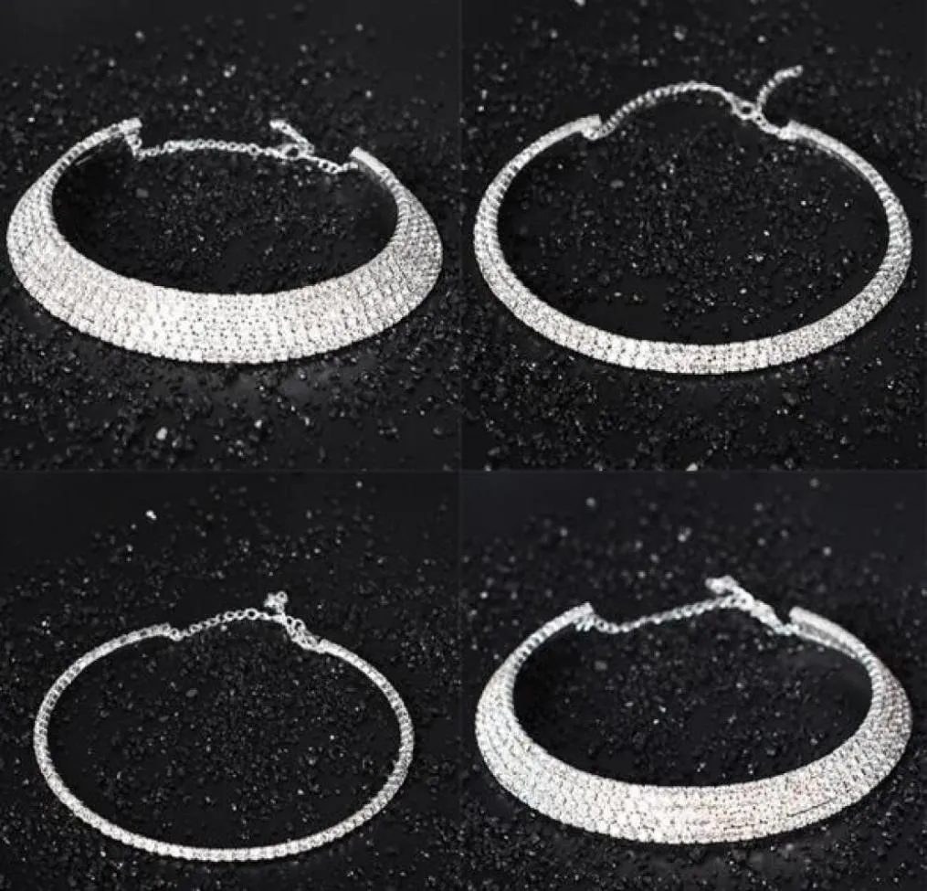 10 pcslot cristal strass mariée tour de cou collier de mariage pour femme mode bijoux cadeau artisanat Sautoirs W00857262280