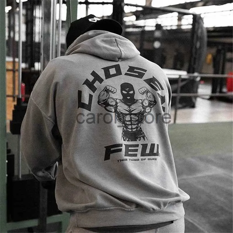 Herren Hoodies Sweatshirts Herren Winter Gyms Baumwolle Hoodie Fitness Bodybuilding Sweatshirt Jacke Hohe Kängurutaschen Qualitätsmarke Hoodie Kleidung J231213