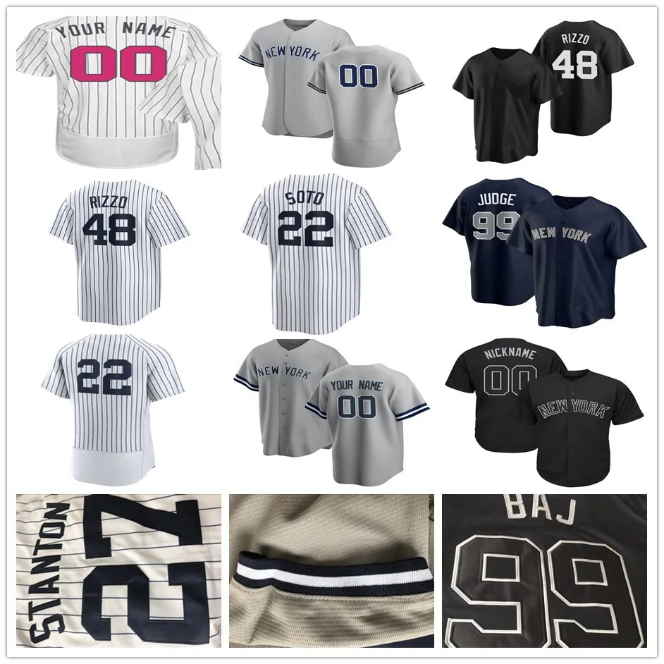 Juan Soto Baseball Jersey Anthony Rizzo Derek Jeter DJ LeMahieu