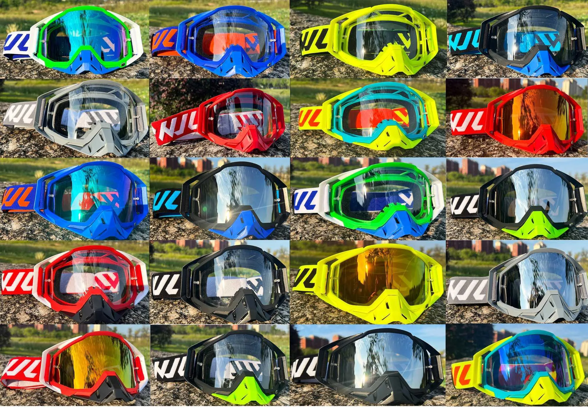 Gafas De Sol De Motocicleta WJL Gafas De Motocross Gafas De Sol De