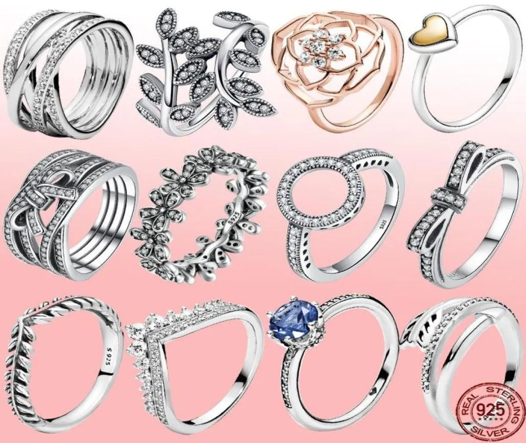 Anéis de cluster 925 prata esterlina para mulheres brilhante linha polida anel fazendo jóias presente festa de noivado cmr0436971543