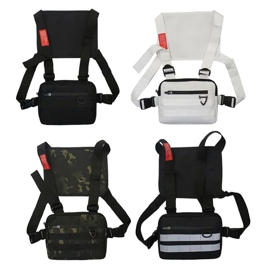 Borse in vita Unisex Streetwear Street Chest Rig Oxford Stora Pacco Hip Hop buste tattiche funzionali pacchi 220831250e