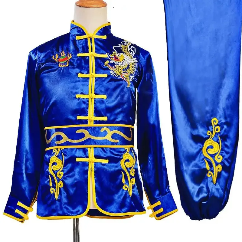 Vêtements ethniques 2023 traditionnel chinois vintage ensemble national kung fu wushu vêtements taiji uniforme arts martiaux ensembles vêtements de performance rétro 231212